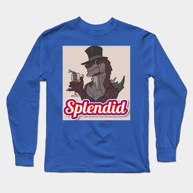 Splendid zilla by JC Kaiju Merch Long Sleeve T-Shirt by JC Kaiju Merch 